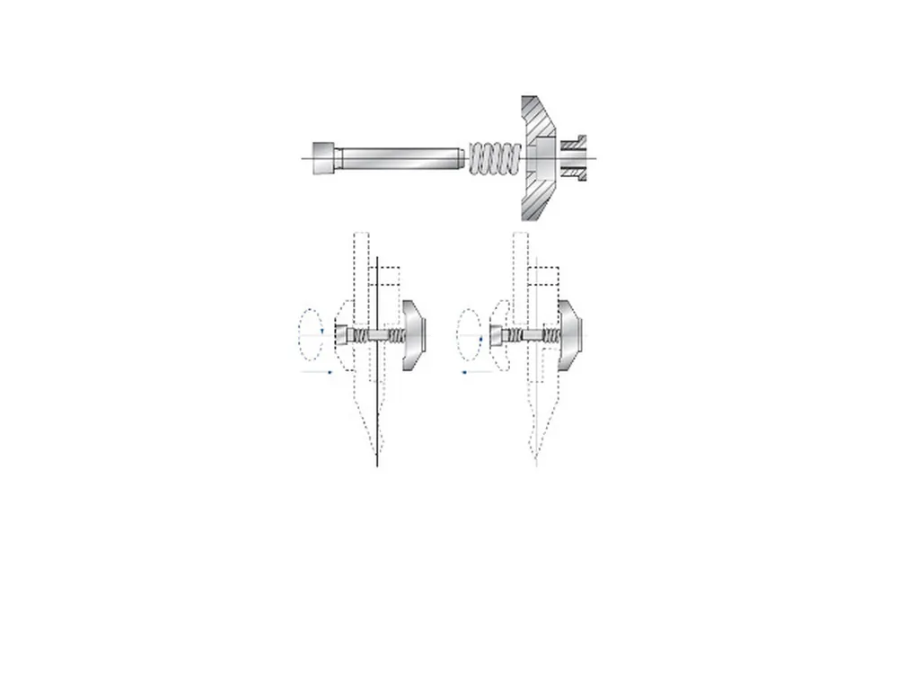 Part No. 4031 @ 150mm Double Clamping Set with Simple Rear Clamp 4016