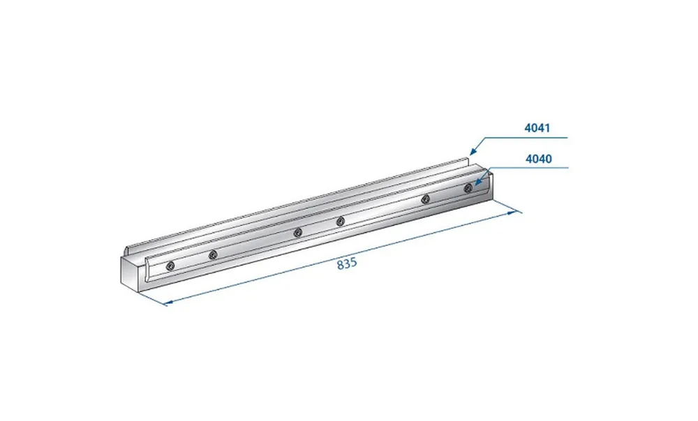 Part No. 4041 @ 380mm Long Clamp for Filler Block Rear Side