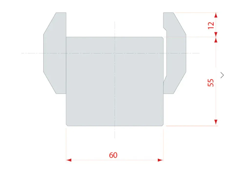 Part No. 4050 @ 835mm Filler Block + 2 Clamps