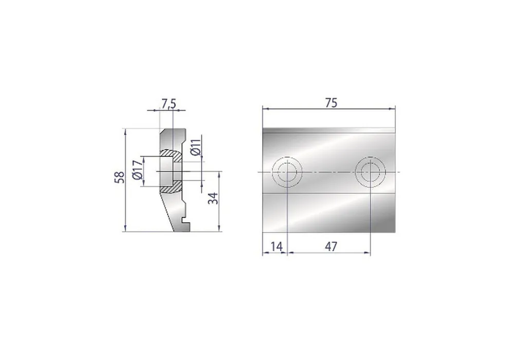 Part No. 4090 @ 75mm Simple Safety Clamp