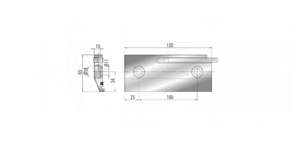 Part No. 4220 @ 150mm Safety Clamp w/ Foldaway Lever & Polyurethan Insert