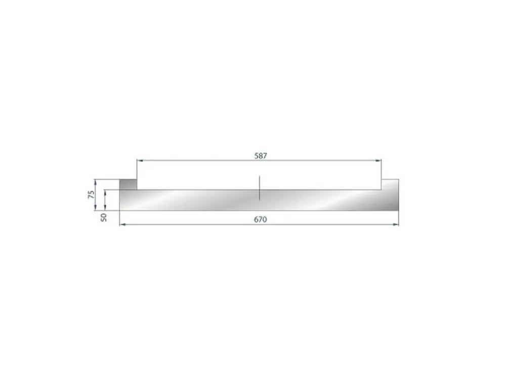 Part No. 9017 @ 1200mm Adapter for Adjustable Die Cod. 3243