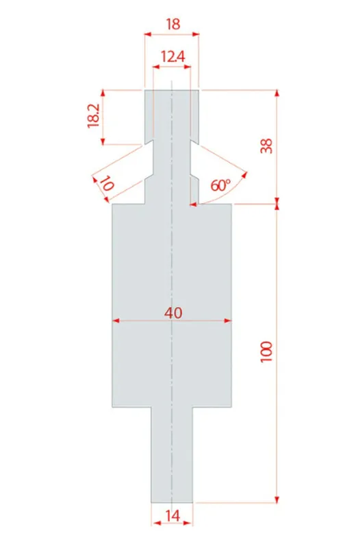 Part No. 4273 @ 150mm Upper Adapter