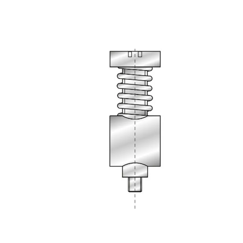 Part No. 4275 Spring + Screw + Plate for Radius Tool R3-R6,5