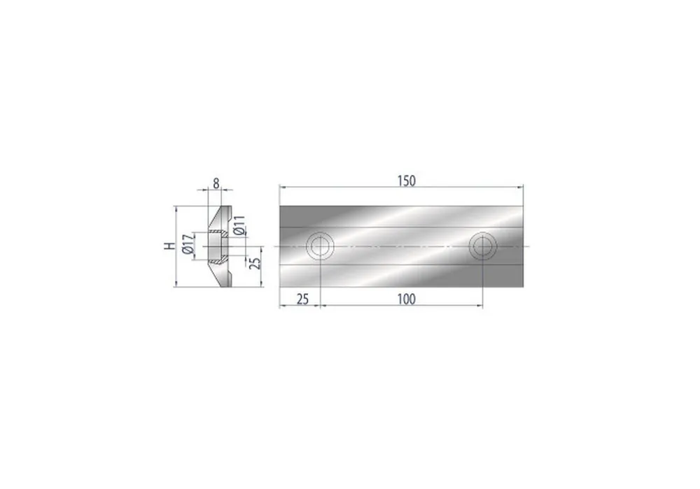 Part No. 5013 @ 150mm Clamp woth Front Screw Without Safety Tang