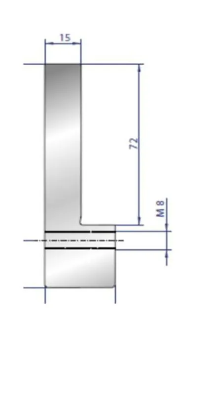 Part No. 4330 @ 45mm Hemming Support