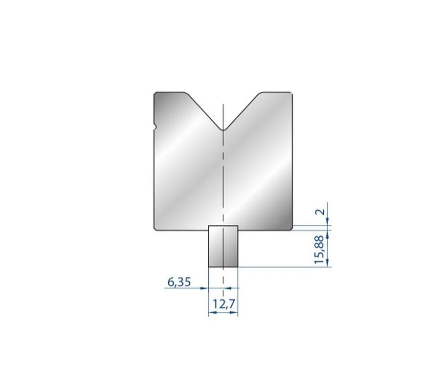 Part No. 8107 @ 412mm Tang on Request Base