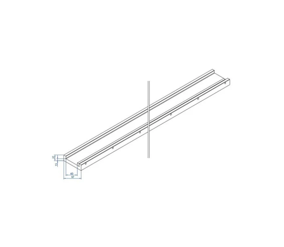 Part No. 9010 @ 2100mm Lower Die Holder