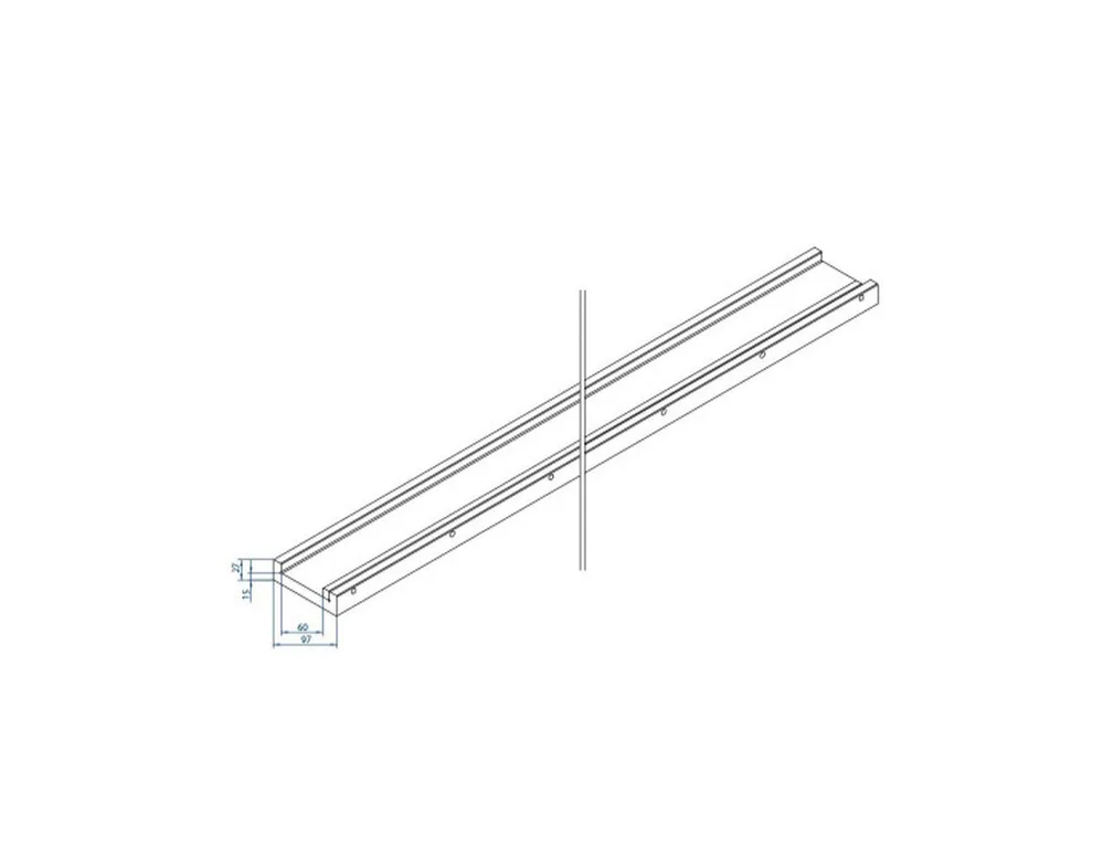 Part No. 9011 @ 2600mm Lower Die Holder