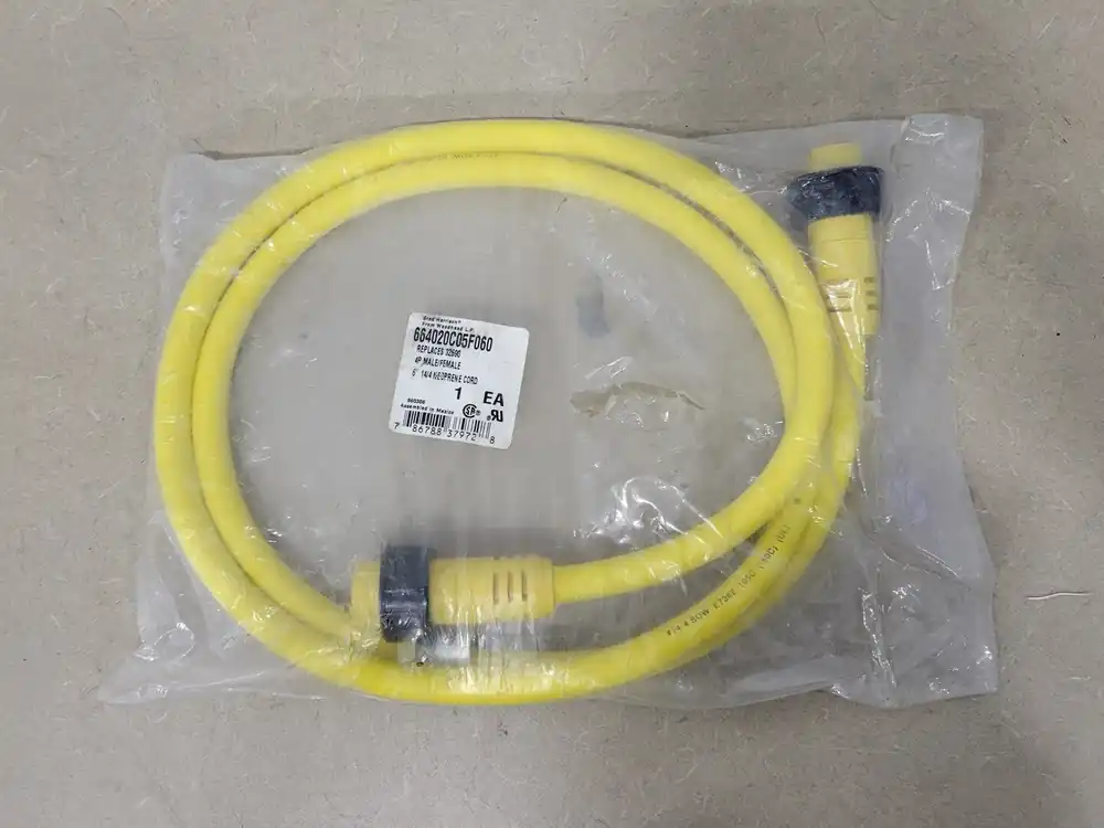6 ft 14/4 Neoprene Cord, 4 Pin Male/Female 664020C05F060
