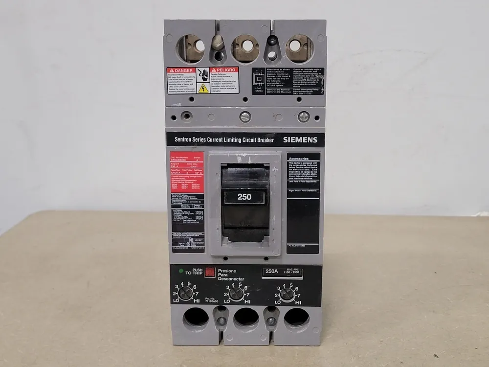 250 Amp, 3 Pole, 600 volts Circuit Breaker CFD63B250 w/ Trip
