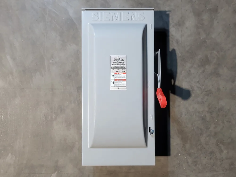 Fusible Heavy Duty Safety Switch HFC363R, 100A, 600V, 3P