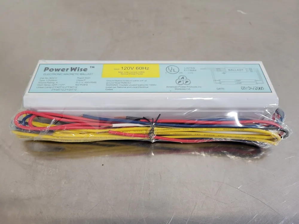 120 Volts 2 Lamps Fluorescent Replacement Ballast 82412