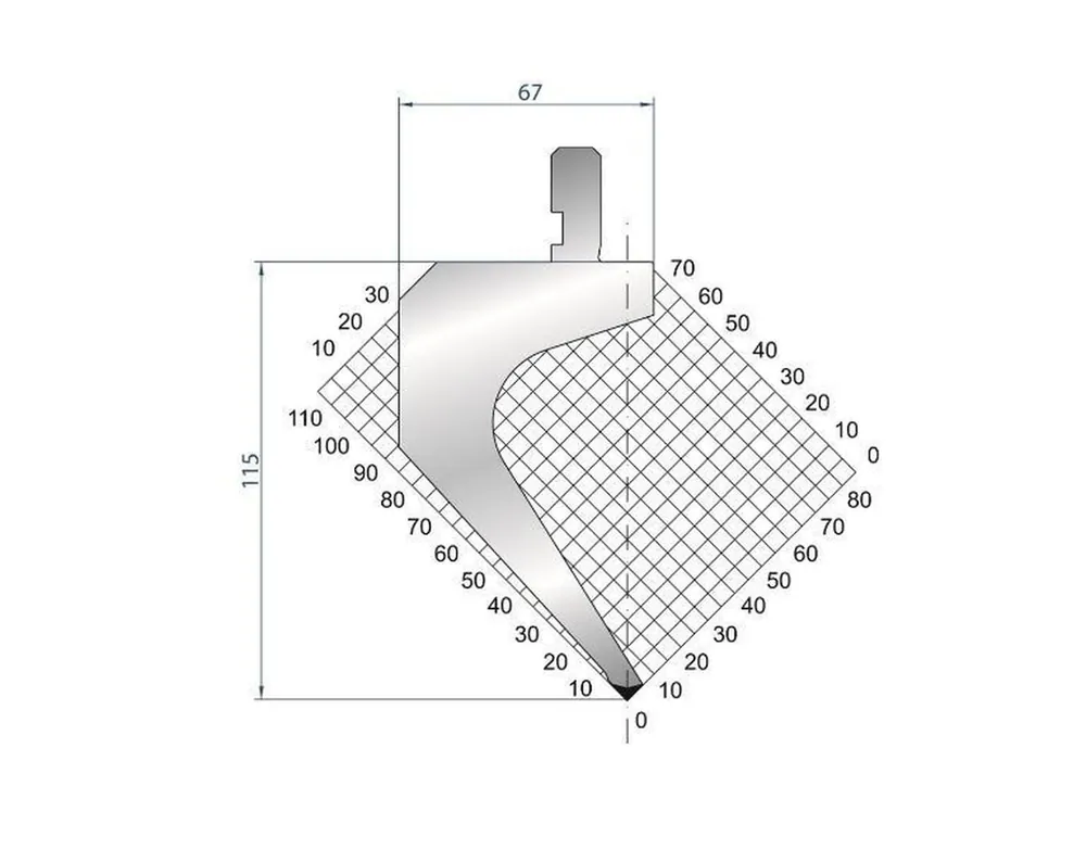 Part No. 1310 @ 835mm 85 Degree Punch