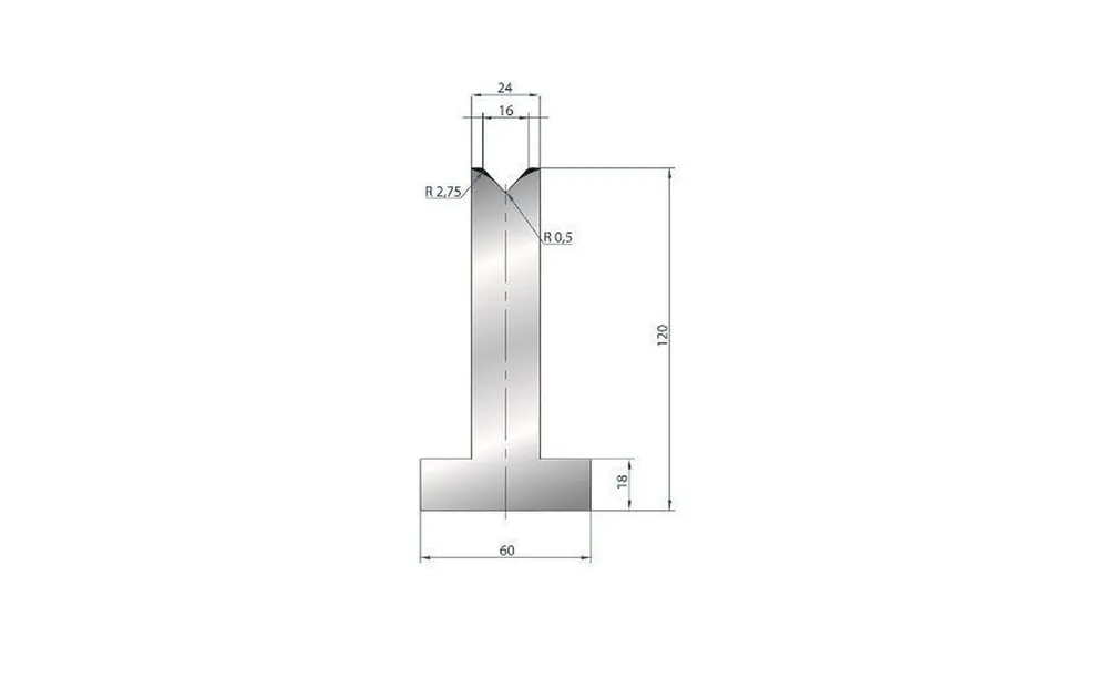 Part No. 3097 @ 835mm 85 Degree Die