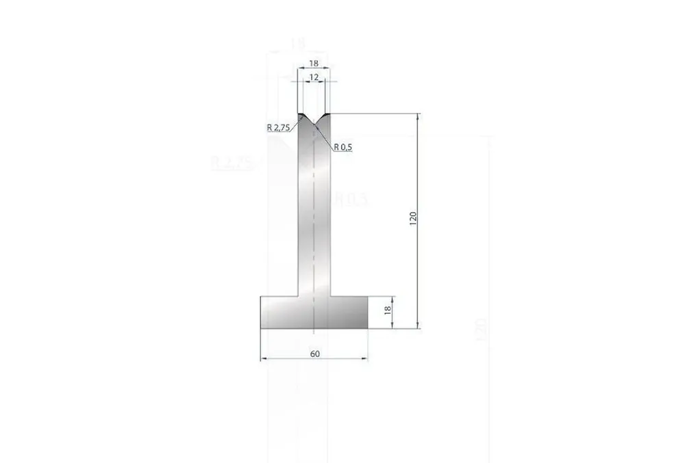 Part No. 3096 @ 835mm 85 Degree Die