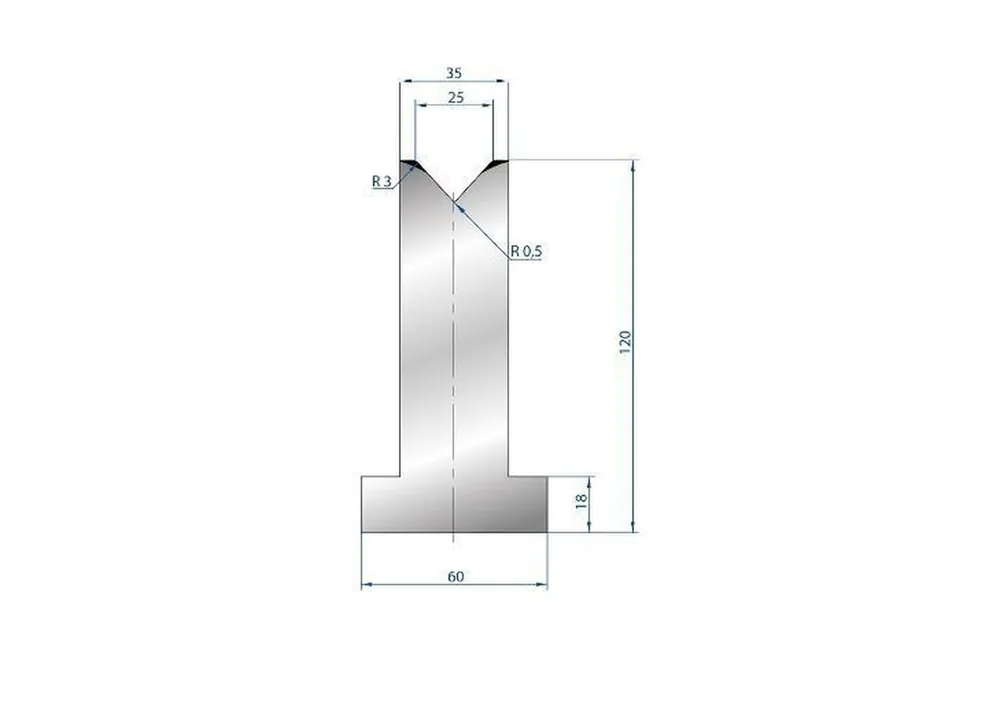 Part No. 3099 @ 415mm 85 Degree Die