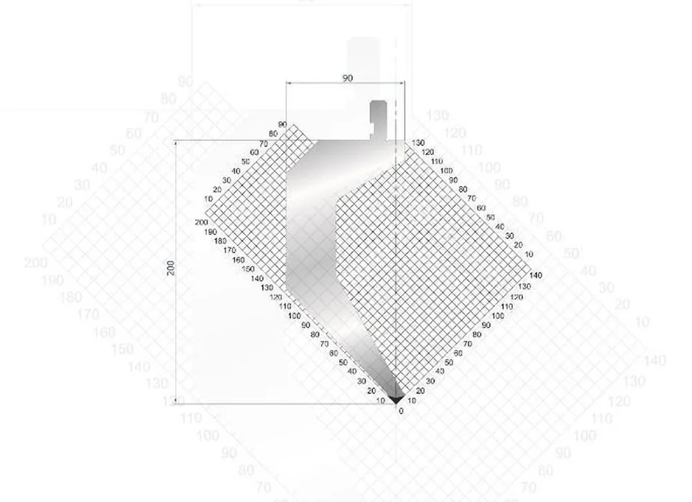 Part No. 1291 @ 805mm 88 Degree Punch(Segmented)