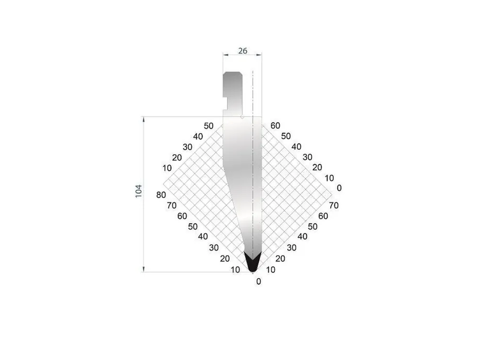 Part No. 1289 @ 805mm 30 Degree Punch (Segmented)