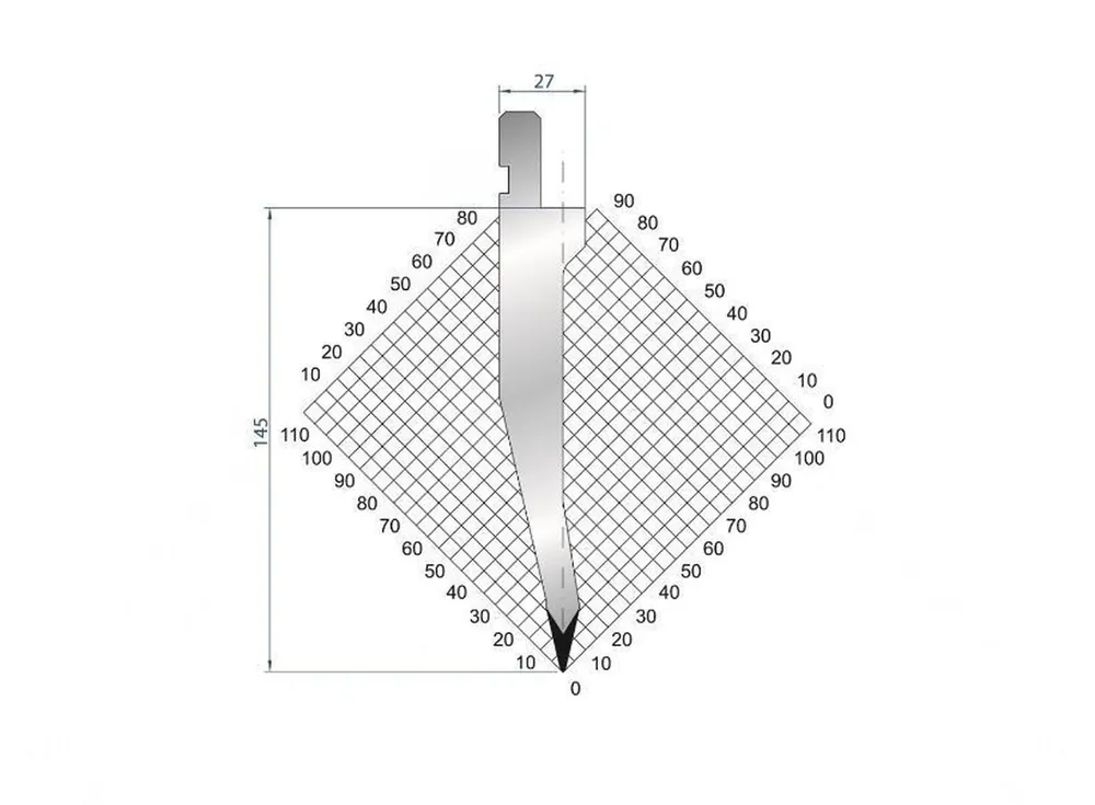 Part No. 1311 @ 415mm 26 Degree Punch