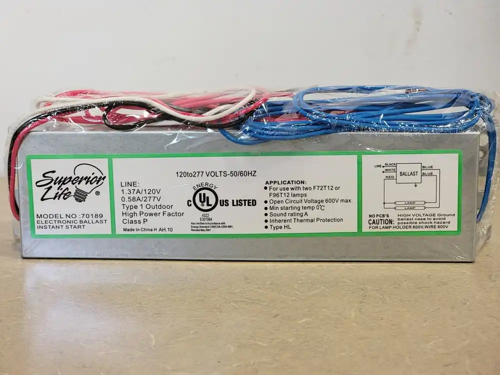 120/277 Volts, 2 Lamp Electronic Ballast 70189