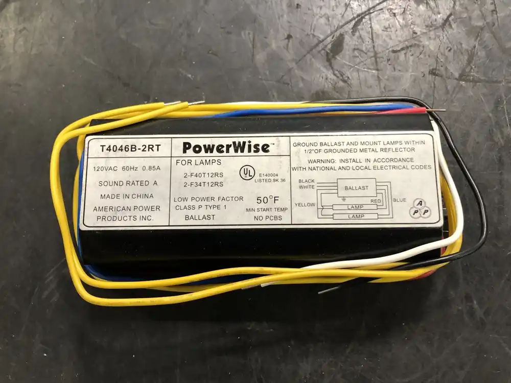 120 Volts, 2 Lamp Fluorescent Ballast T4046B-2RT