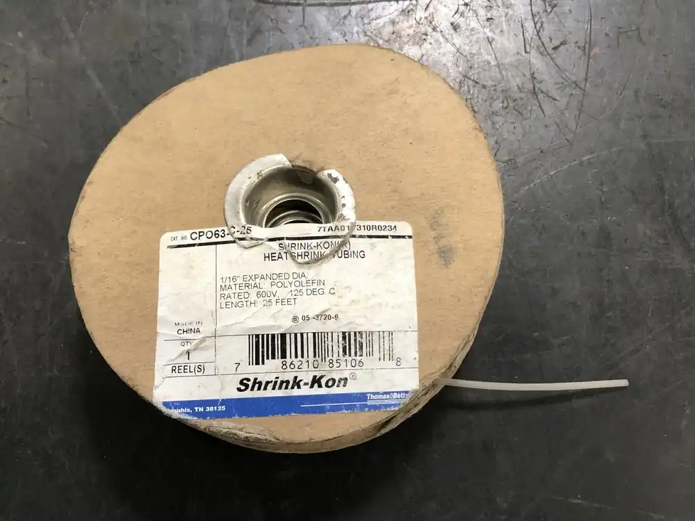 1/16" x 25ft Heat Shrink Tubing Clear CPO63-C-25