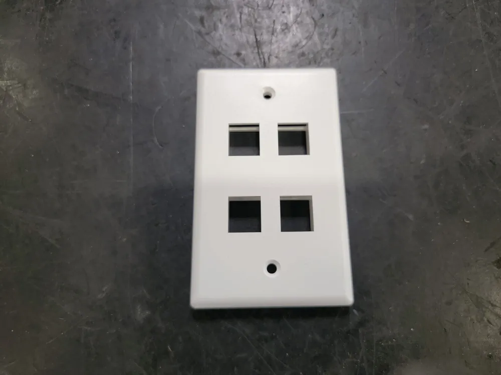 1-Gang White Wall Plate 41080-4WL (Box of 50 pcs)