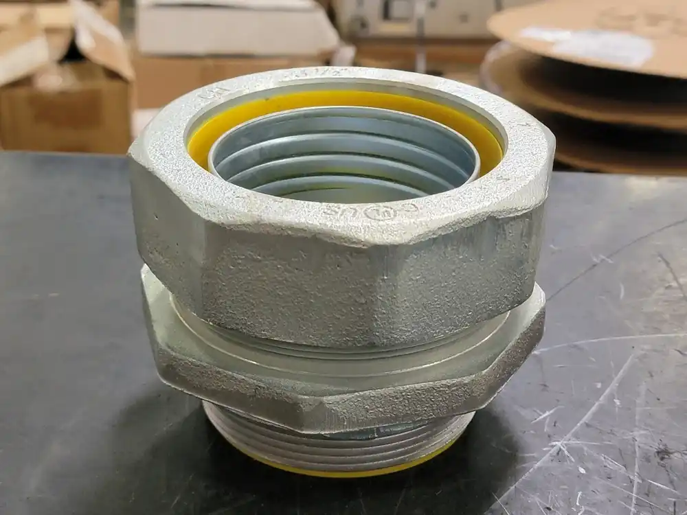 3-1/2" Liquid Tight Straight Male Connector LTB350