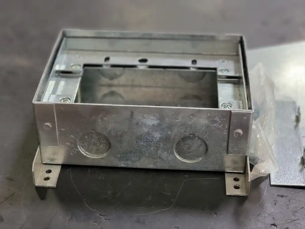 2-Gang Galvanized Steel Floor Box 742S