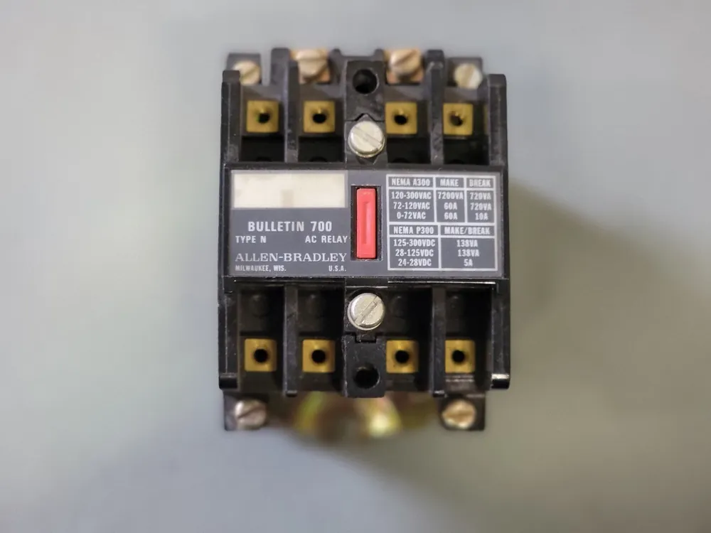 10 Amp, NEMA A300/P300 Industrial Control Relay 700-NPTA1