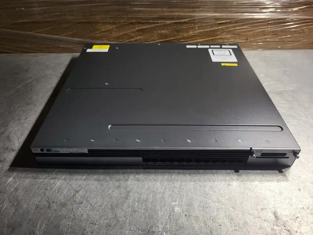 12 GE SFP Ethernet Ports Switch WS-C3750X-12S-S w/ 350WAC Power Supply
