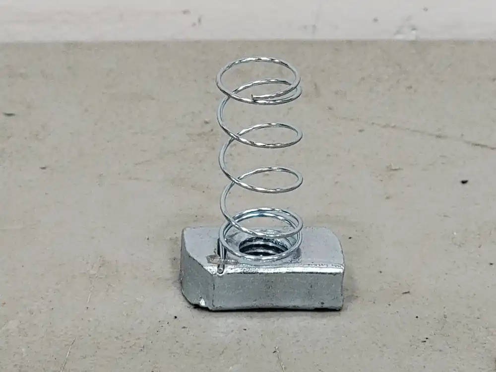 1/2" Strut Nut w/ Spring 105ZP-01200 (Box of 98)