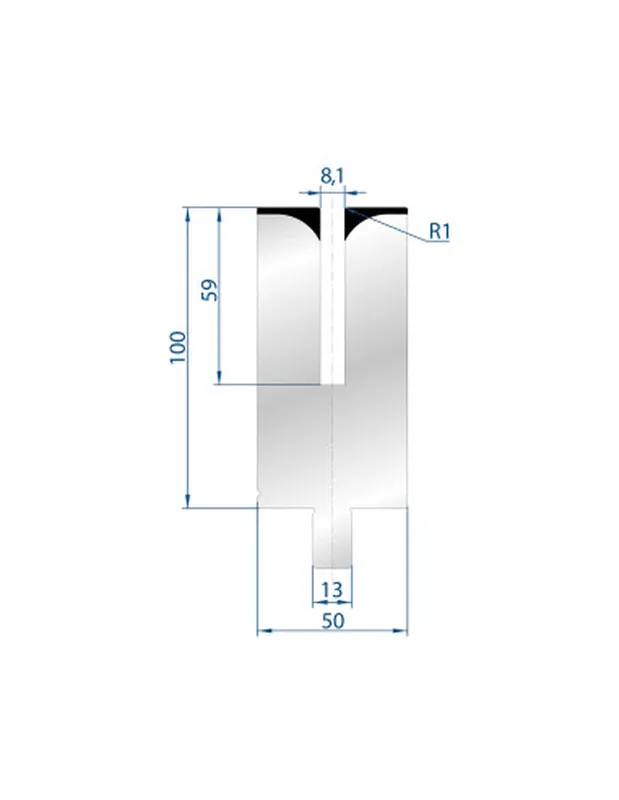 Part No. 3157 @ 550mm 24 Degree Hemming Die (Segmented)