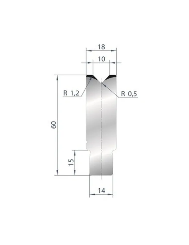 Part No. 3161 @ 805mm 88 Degree Die Insert (Segmented)