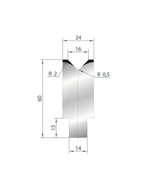 Part No. 3163 @ 835mm 88 Degree Die Insert