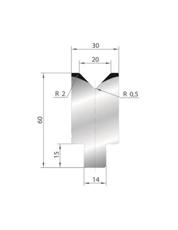 Part No. 3164 @ 805mm 88 Degree Die Insert (Segmented)