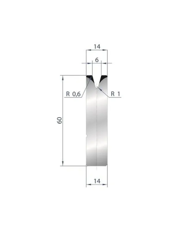 Part No. 3166 @ 835mm 30 Degree Die Insert