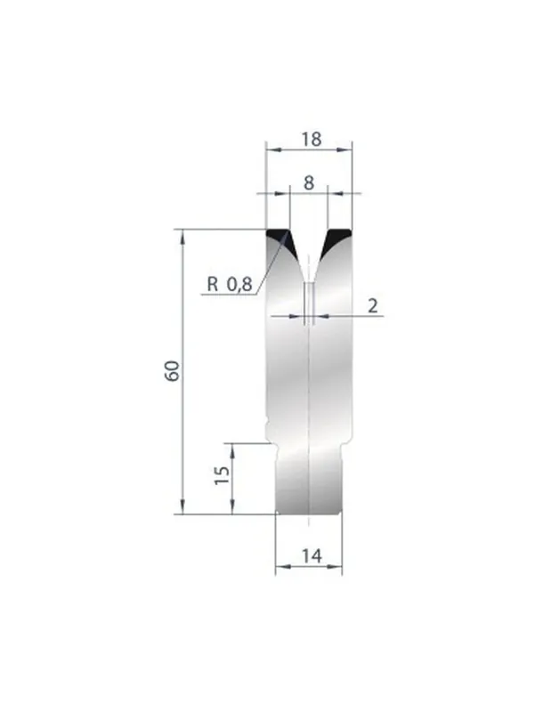 Part No. 3167 @ 415mm 30 Degree Die Insert