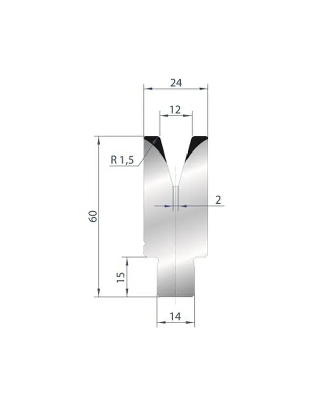 Part No. 3169 @ 835mm 30 Degree Die Insert