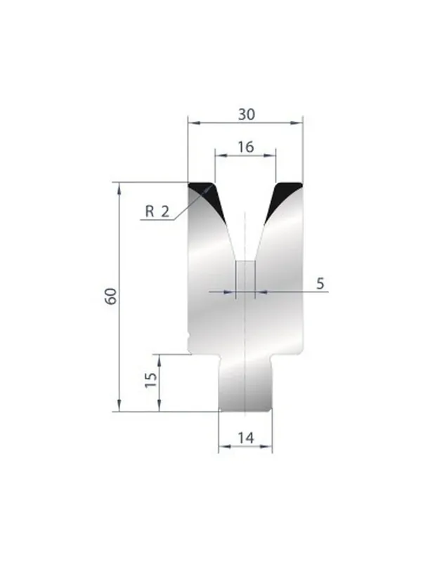 Part No. 3170 @ 835mm 30 Degree Die Insert