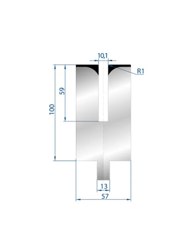 Part No. 3174 @ 550mm 24 Degree Hemming Die (Segmented)
