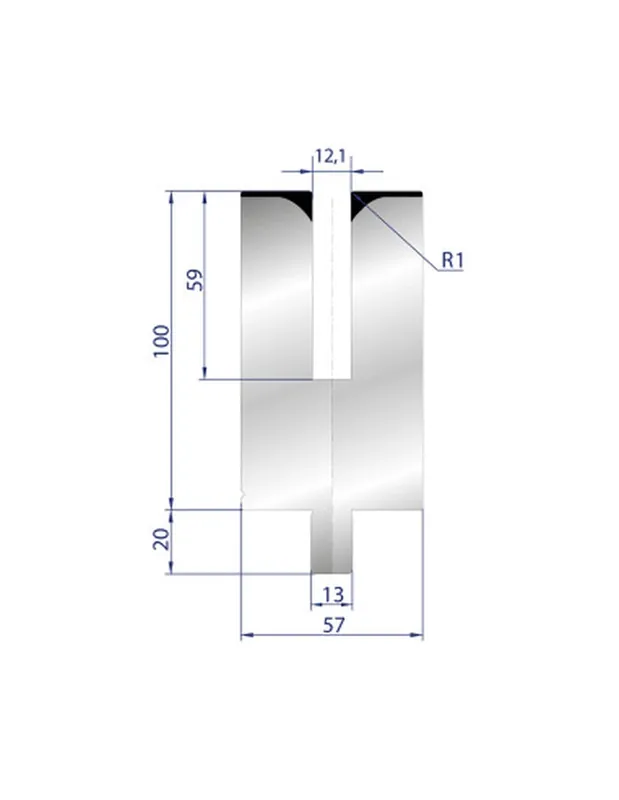 Part No. 3175 @ 100mm 24 Degree Hemming Die