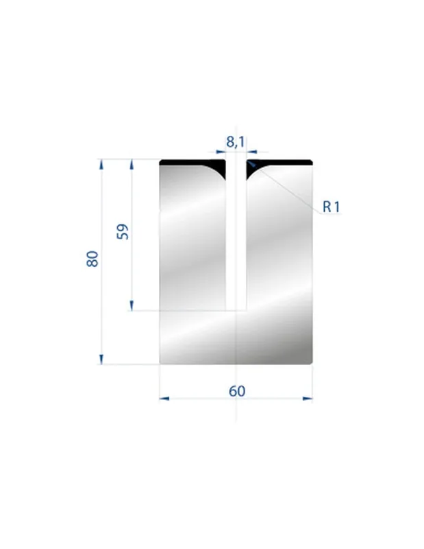 Part No. 3176 @ 805mm 28 Degree Hemming Die (Segmented)