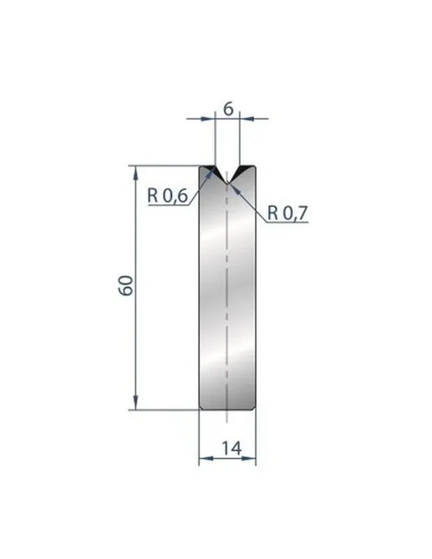 Part No. 3193 @ 835mm 60 Degree Die Insert