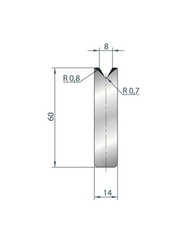 Part No. 3194 @ 835mm 60 Degree Die Insert