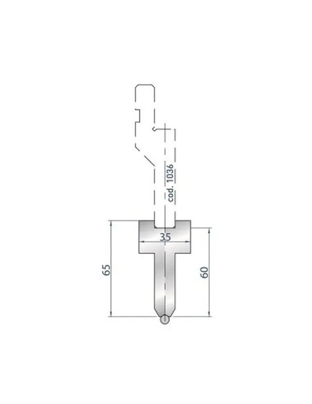 Part No. 1296 @ 830mm Holder for Radius Bar