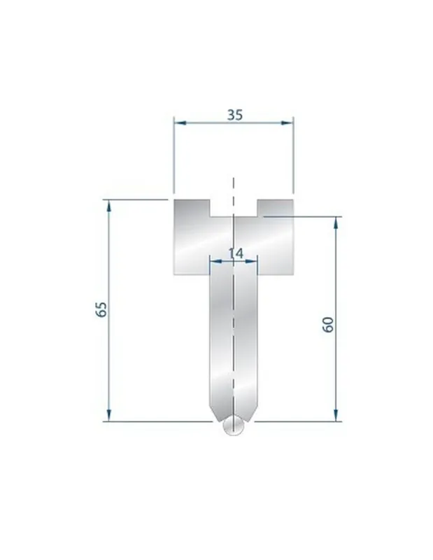 Part No. 1297 @ 830mm Holder for Radius Bar