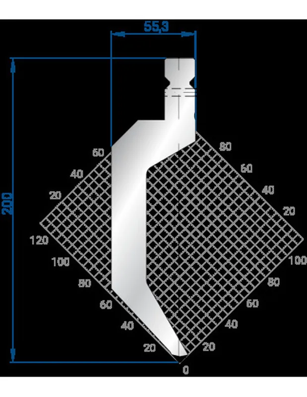 Part No. 1323 @ 515mm 86 Degree Gooseneck Punch