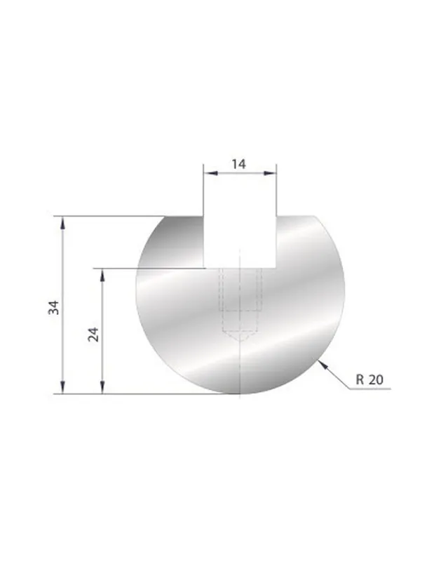 Part No. 1040 @ 415mm Round Element Holder